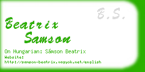 beatrix samson business card